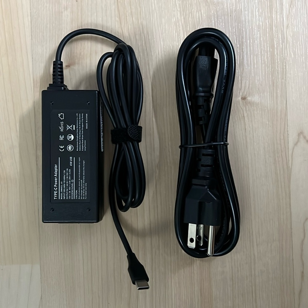 Brand new 45W USB-C laptop/Chromebook charger adapter.